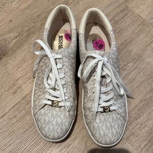 Michael Kors Beige Patterned Sneakers